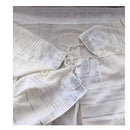 New 100% Wool Tallit Prayer Shawl Golan White Silver Size 55" L X 71"W Talitania