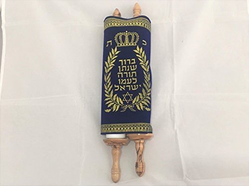 NEW 36 cm Sefer Torah Scroll Hebrew Jewish Bible Synagogue Judaica [Textbook Bin