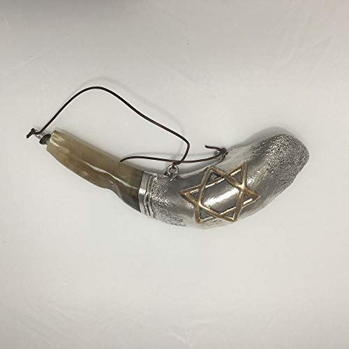 Oil 13" Anointing Silver Ram Rams Shofar Shofars For SALE From the Holy Land