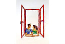 Window Hand In Hand David Gerstein Artist Metal Sculpture Colourful New