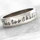 Amaizing This Too Shall Pass Ring ,Gam Zeh Ya'avor Ring, Motivational ring, Inspirational message ring ,Custom Message Ring, Choose Joy ring