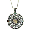 925 Sterling Silver Star of David "Twelve Tribes" Pendant with Priestly Blessing