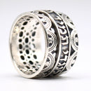 Amazing 925 sterling silver Hebrew Ring "I have set Hashem always before me" Shviti Hashem Lnegdi Tamid - שויתי ה לנגדי תמיד - Judaica ring