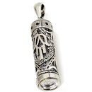 Amaizing Silver 925 Hnd Hamsa Mezuzah And Shema Israel Scroll Lucky Evil Eye Necklace