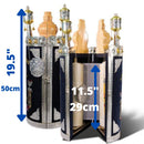 Glorious Hand Made Sefer Torah Scroll Replica Big 19.5" Sefaradic Judaica Rimonim and Yad