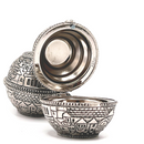 Amazing Shabbat travel Candlesticks - Metal Travel compact Size 2" Old City of Jerusalem