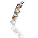 Silver 925 SPIRAL Mezuzah Necklace Shema Israel With Genuine JERUSALEM SOIL Judaica Israel Gift