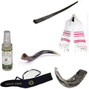 Amaizing Set Shofar Oryx,Ram Horn,Kudu,Tallit Kosher,Carrying Bag,+ Spray