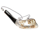 Amaizing silver ram shofar 16"-17" Messianic Lion of Judah Anointing oil Rare