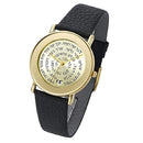 GORGEOUS BEAUTY&CARE Amaizing Israeli Hebrew Famous Bible Quotes Gold & Leather