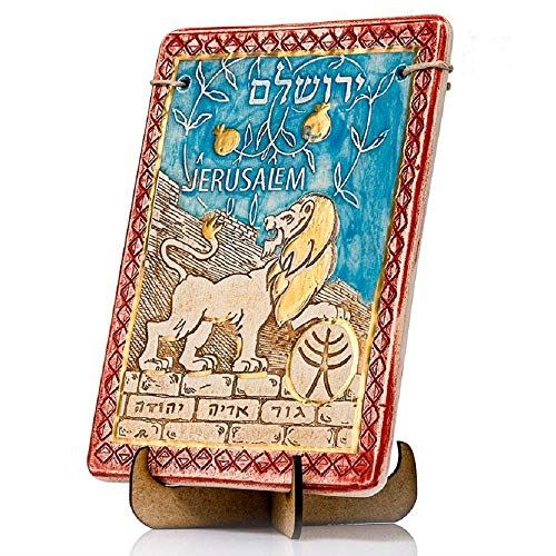 GORGEOUS BEAUTY&CARE Amaizing Limited Edition Handmade Lion of Judah Ceramic Pla