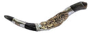 very rare Sterling Silver Yemenite Shofar 23"-24"-Lion of Judah & Menorah