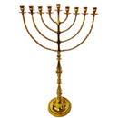 Brass Copper Hand Made Authentic Extra Large 32 Inch / 80 cm Hanukkah Candle Holder With 9 Branches Israel hanukkiah Jerusalem