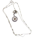 Traveler’s Prayer Sterling Silver and 9K Gold Swinging Star of David Necklace With Onyx Stone Magen David Pendant With Onyx Stone Judaica Jewish Jewelry Silver 925 Gold 9K