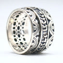 Amazing 925 sterling silver Hebrew Ring "I have set Hashem always before me" Shviti Hashem Lnegdi Tamid - שויתי ה לנגדי תמיד - Judaica ring