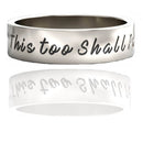 Amaizing This Too Shall Pass Ring ,Gam Zeh Ya'avor Ring, Motivational ring, Inspirational message ring ,Custom Message Ring, Choose Joy ring