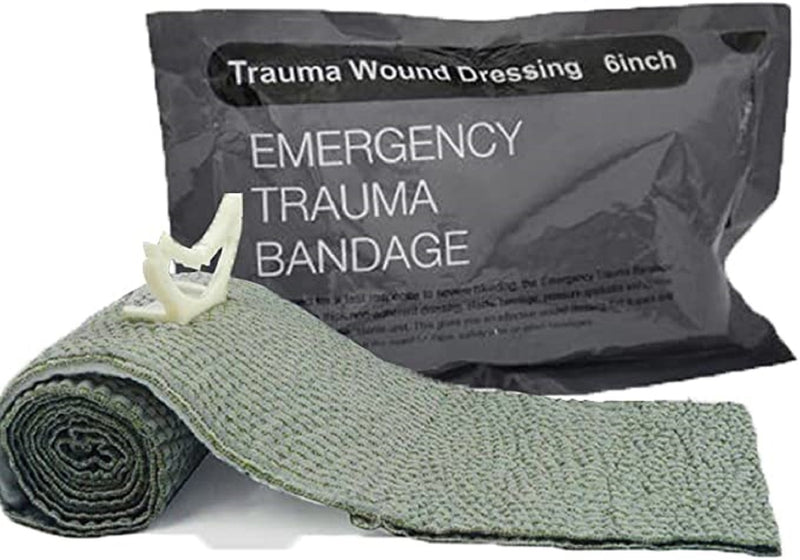 Lot 25 Military 6" Inch Israeli Compression Bandage IFAK EMT Emergency Dressing