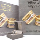 Amazing Kabbalah Protection Ring, Silver and Gold Ring, Jewish Star Ring,"Ben Porat Yosef" Evil Eye Protection Kabbalah Ring, Hebrew Ring