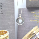 Round sterling silver pendant “Yiftach Hashem L’Cha Et Otzaro HaTov.” judaica gift handmade
