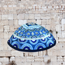 Emanuel Embroidered Silk Kippah - Stars of David Jewish Kippah Yarmulke Kippas