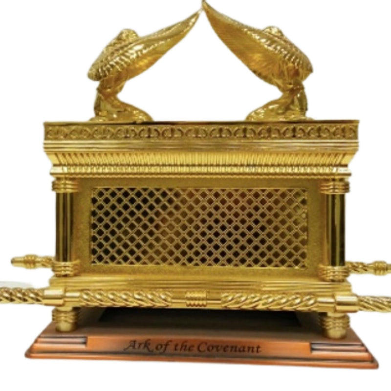 Gold Plated Copper JUMBO XXL Ark Of The Covenant Jewish Testimony Extra Large Ark Judaica Israel Gold Plated, Huge Ark Of The Covenant, 16 inches high x 10.5 inches long. 10 kg!