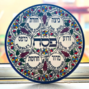 Amazing Passover Seder Plate-Jewish Dish, Armenian Ceramic Hebrew Israel Judaica