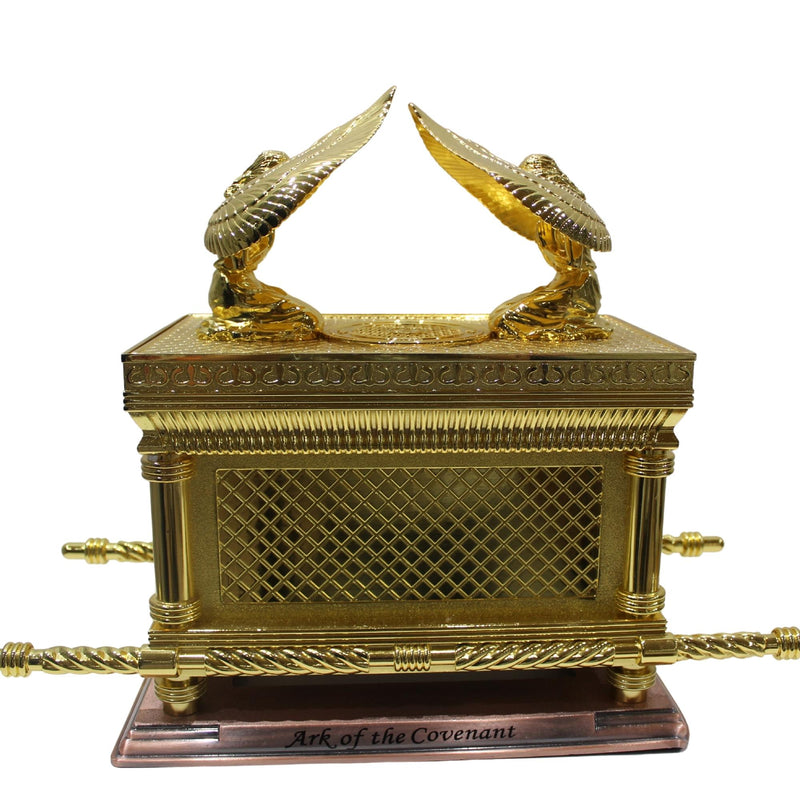 Gold Plated Copper JUMBO XXL Ark Of The Covenant Jewish Testimony Extra Large Ark Judaica Israel Gold Plated, Huge Ark Of The Covenant, 16 inches high x 10.5 inches long. 10 kg!