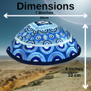 Emanuel Embroidered Silk Kippah - Stars of David Jewish Kippah Yarmulke Kippas