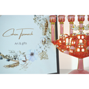 Cohen Tsemach Art & Gift 7 Branch Menorah Candle Holder Jerusalem Hand Painted Crystal Rhinestones Bejeweled