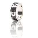 Silver 925 Ring Messianic Star Of David, Menorah, Fish Symbol Of Messianic