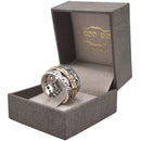 Kabbalah Protection Ring, Silver and Gold Ring,"Ben Porat Yosef" Priestly Blessing Hebrew Ring