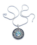 Amazing Handmade 925 Silver Roman Glass Jerusalem Pendant,Roman Glass Pendant,Jewish Pendant