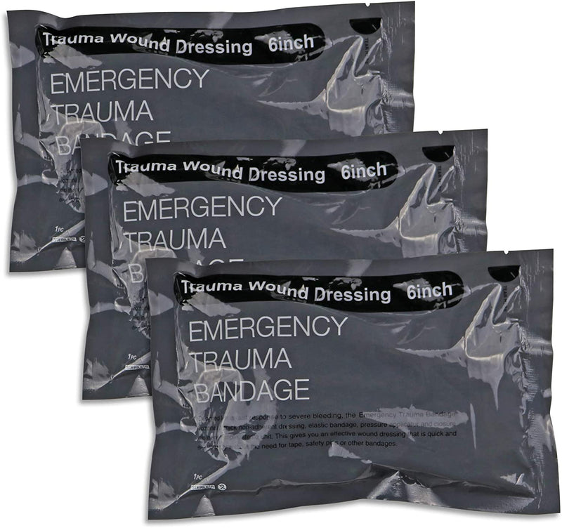 Lot 20 Military 6" Inch Israeli Compression Bandage IFAK EMT Emergency Dressing
