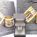 Kabbalah Protection Ring, Silver and Gold Ring,"Ben Porat Yosef" Priestly Blessing Hebrew Ring