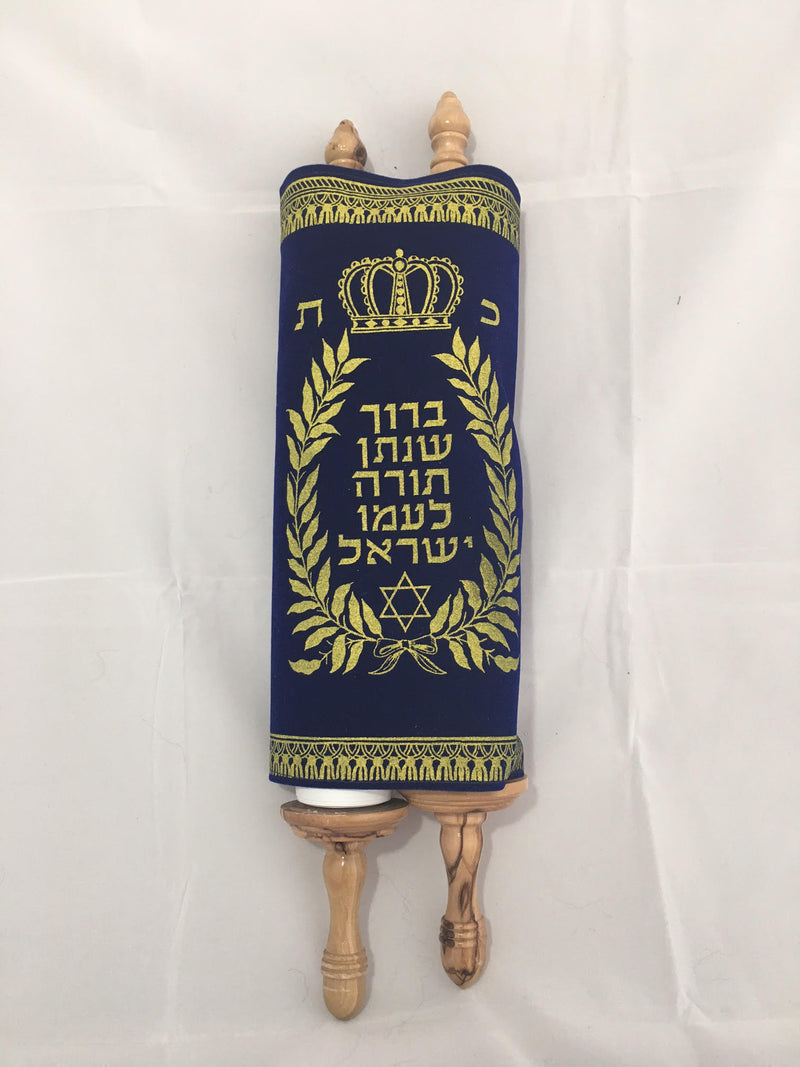 Torah Scroll New 36 cm Sefer Hebrew Jewish Bible Synagogue Judaica