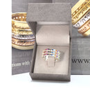 Amazing Kabbalah Ring with Priestly Breastplate Stones Hoshen Three Rows Silver 925 gift Handmade please write us your exact size 5 -13 US SIZE Handmade item