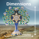 Cohen Tsemach art & Gift ,Hebrew Tree of life Home Blessing Judaica Hand-Painted Symbol pomegranate Jerusalem