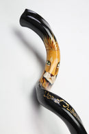 Shofar Yemenite Horn Extra Large 39-42" Painted Paint Kudu Lion of Judah