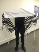 New Jewish CHABAD Wool TALLIT Prayer Shawl Judaica 67"X98" (80-H)