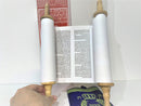 NEW 36 cm Sefer Torah Scroll Hebrew Jewish Bible Synagogue Judaica [Textbook Bin
