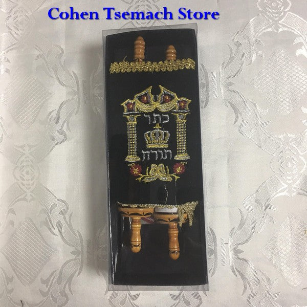 Small Judaica SEFER TORAH Scroll Book Hebrew Bible Judaica israel [Textbook Bind