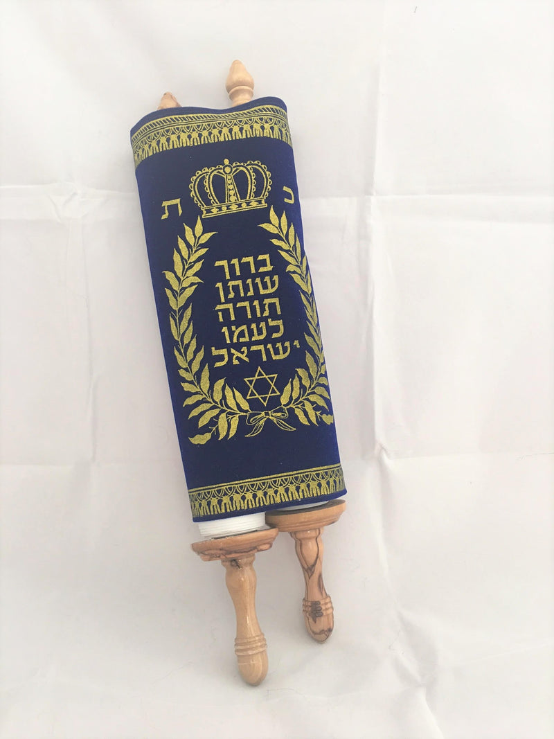 Torah Scroll New 36 cm Sefer Hebrew Jewish Bible Synagogue Judaica