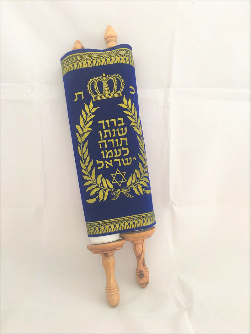 Torah Scroll New 36 cm Sefer Hebrew Jewish Bible Synagogue Judaica