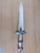 Amaizing Stainless Steel Decorated Genuine Knife Blade with Angels Road Blessing Protection Sword Knife & Cover Hunting Decoration Gift