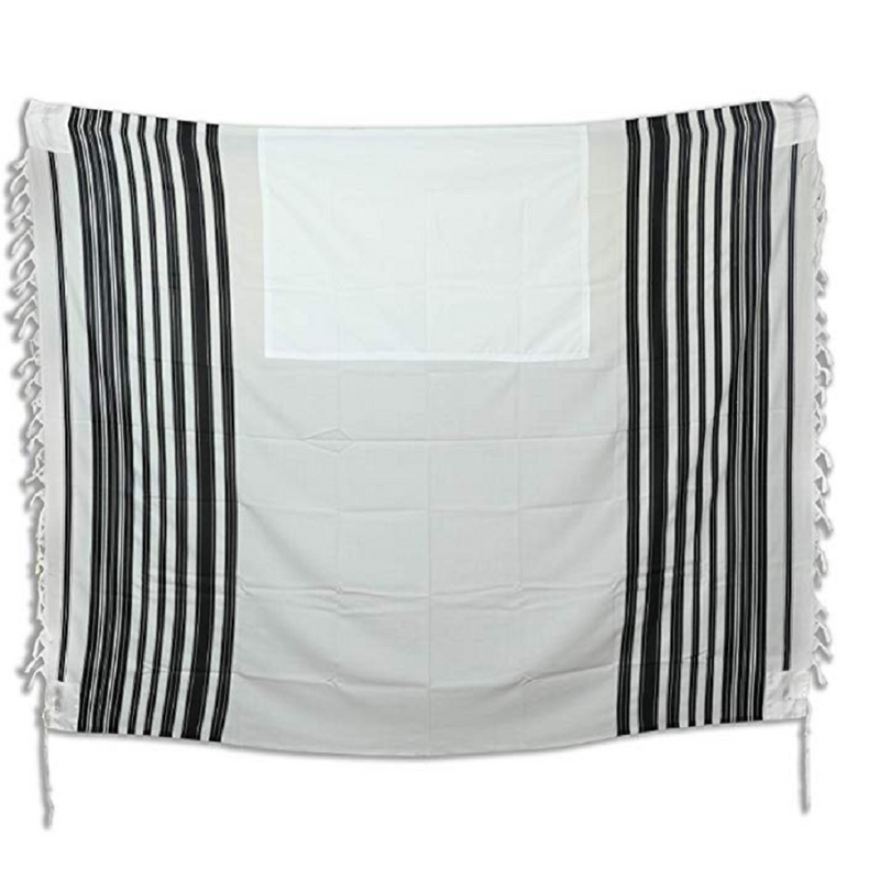 New Jewish CHABAD Wool TALLIT Prayer Shawl Judaica 67"X98" (80-H)