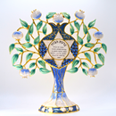 Cohen Tsemach art & Gift ,Hebrew Tree of life Home Blessing Judaica Hand-Painted Symbol pomegranate Jerusalem