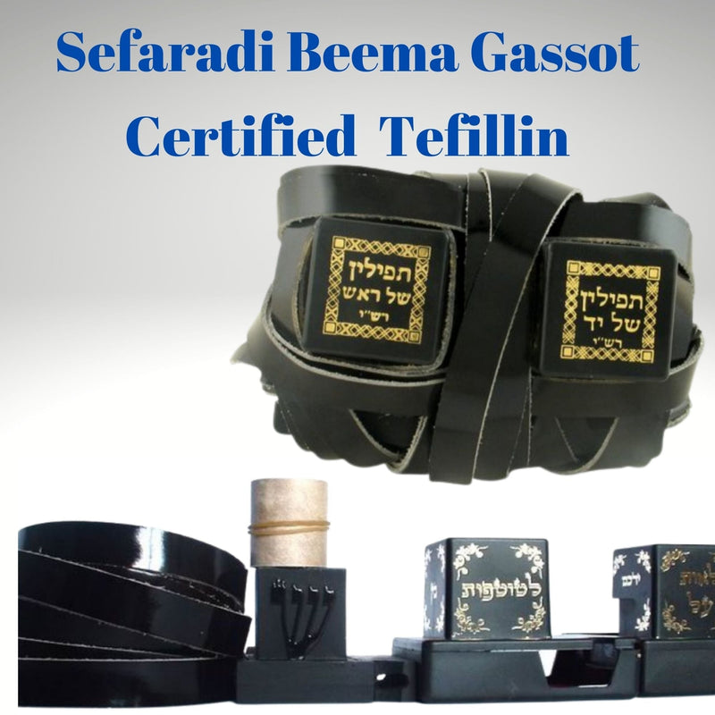 100% Kosher Gassot Tefillin Sefaradi Certified Tefillin Phylacteries Mehudar