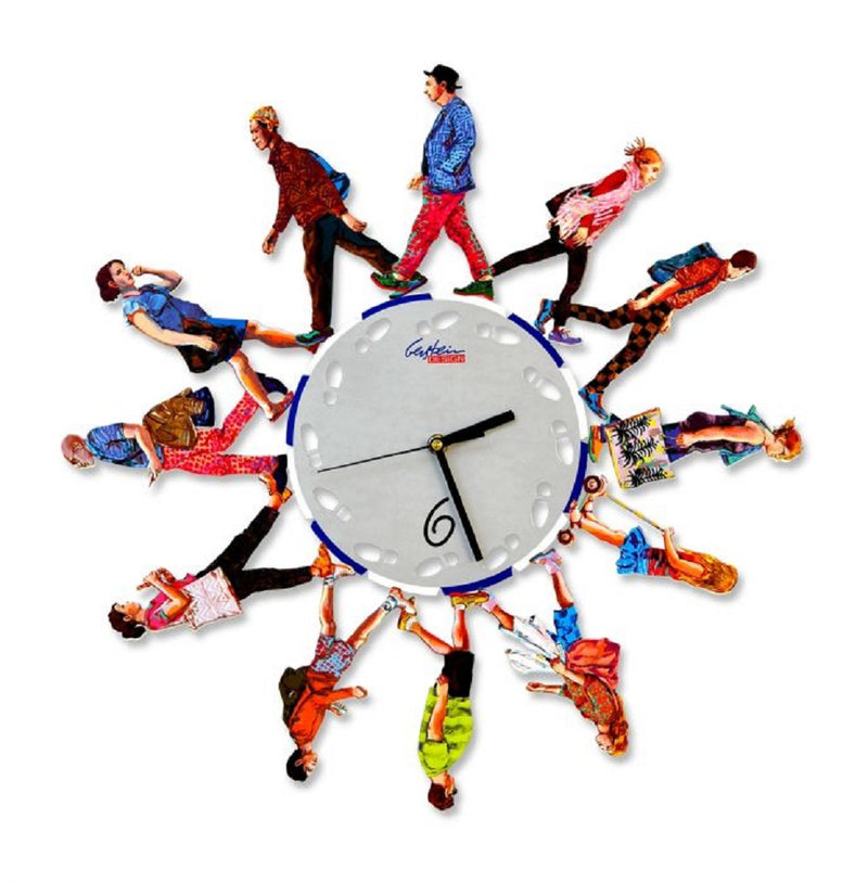 Walkers Time Clock David Gerstein Decorative Wall Clocks Laser Sublimation Print